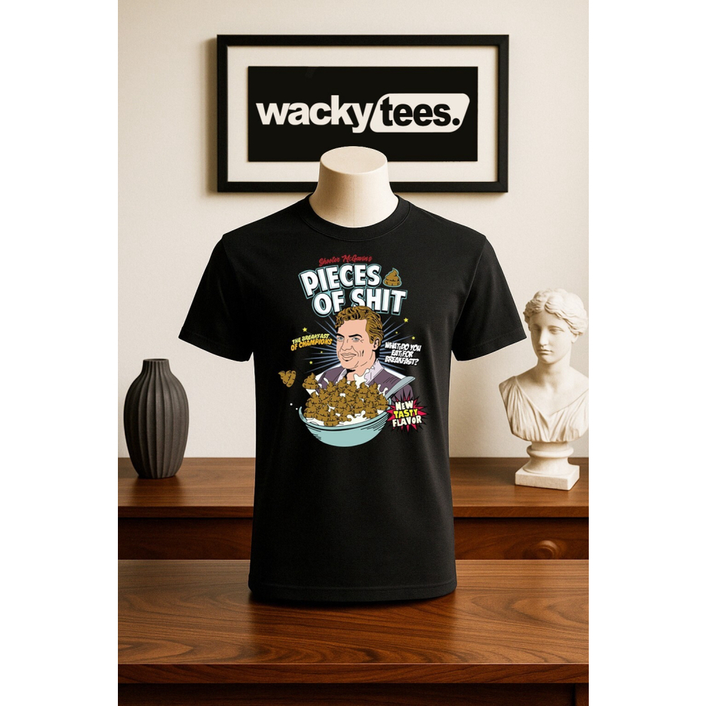Shooter McGavin Pieces of Sh*t Happy Gilmore Funny Graphic Tee Shirt